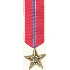 Anodized Mini Bronze Star Medal