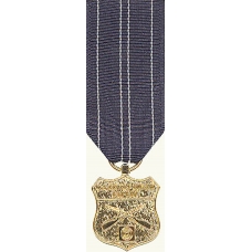 Anodized Mini Coast Guard Rifle Marksman Medal