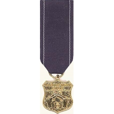 Anodized Mini Coast Guard Pistol Marksman Medal